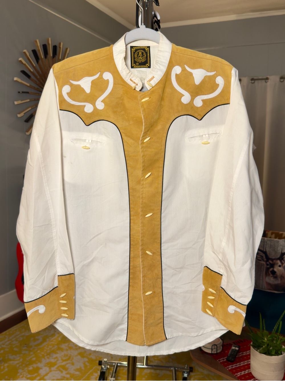 90s Espuela de Oro Mexican Charro Shirt - M (38)